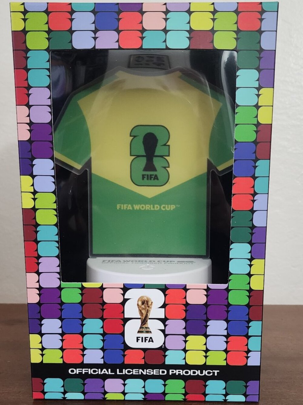 FIFA World Cup 2026 Brazil Jersey LED Acrylic Desk Lamp Night Light